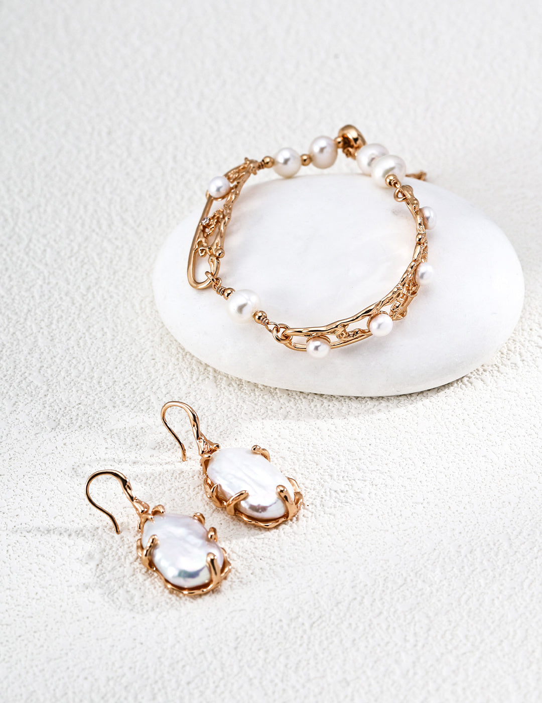 Vintage Baroque Pearl Earrings