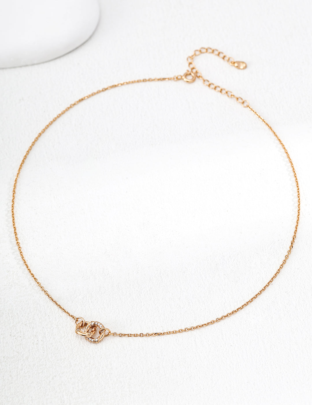 Dainty Heart Pearl Necklace