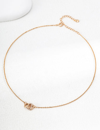 Dainty Heart Pearl Necklace