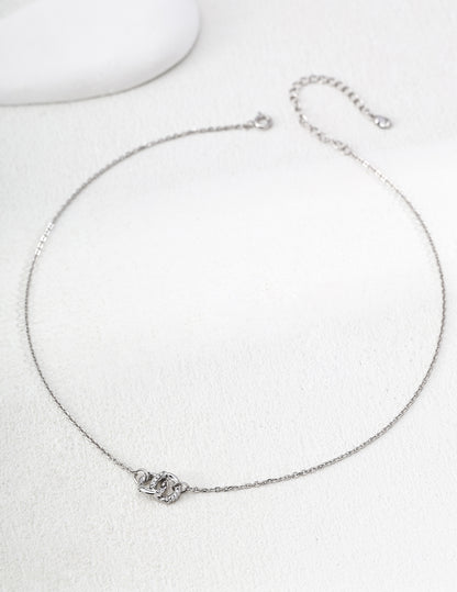 Dainty Heart Pearl Necklace