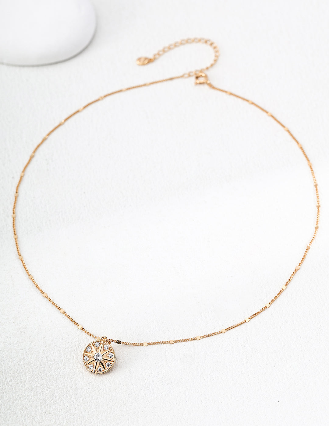 Minimalist Round Pendant Necklace