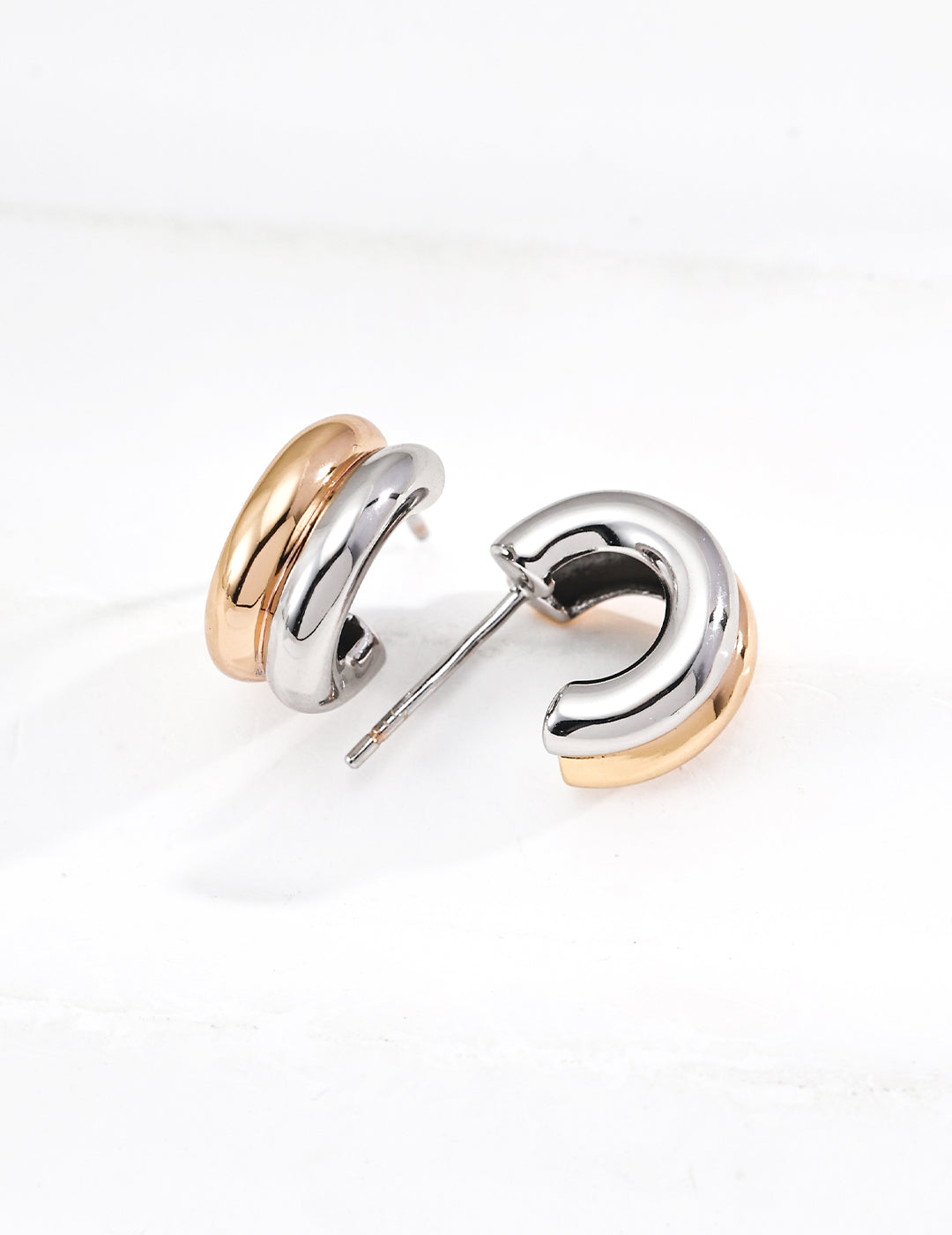 Chunky Gold Huggie Earrings