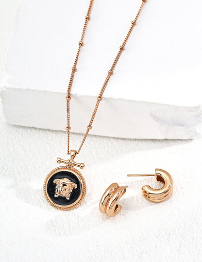 Chunky Gold Huggie Earrings