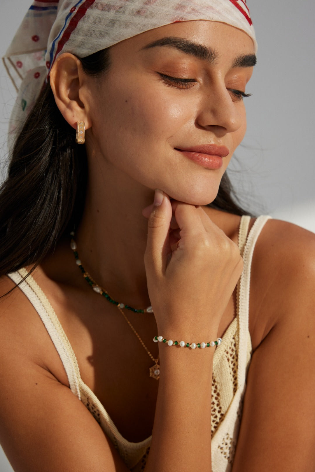 Vintage Gold Textured Hoop Earrings