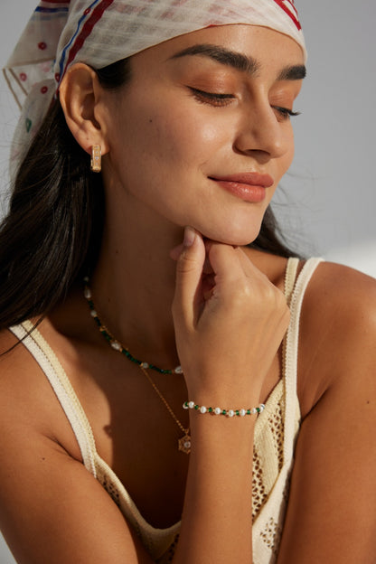 Vintage Gold Textured Hoop Earrings