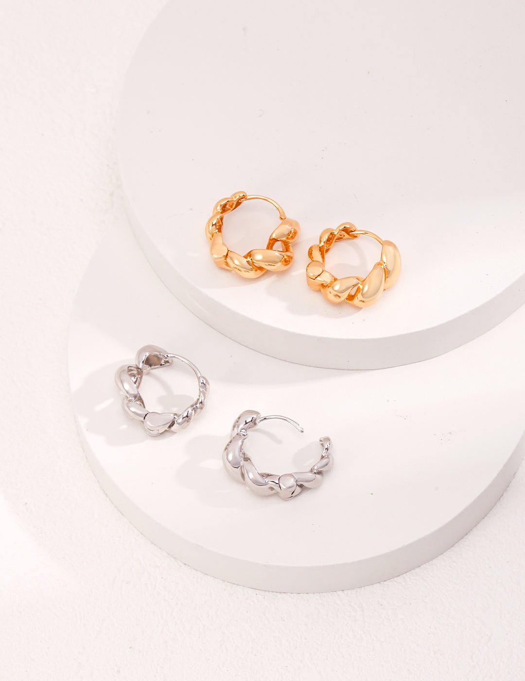Chunky Gold Mini Hoop Earrings