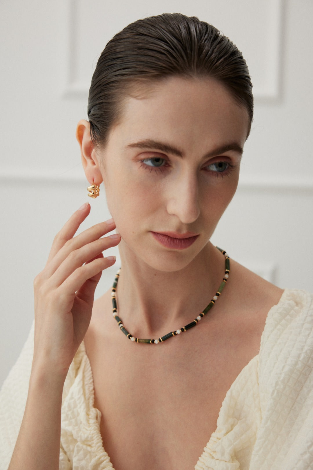 Chunky Gold Mini Hoop Earrings