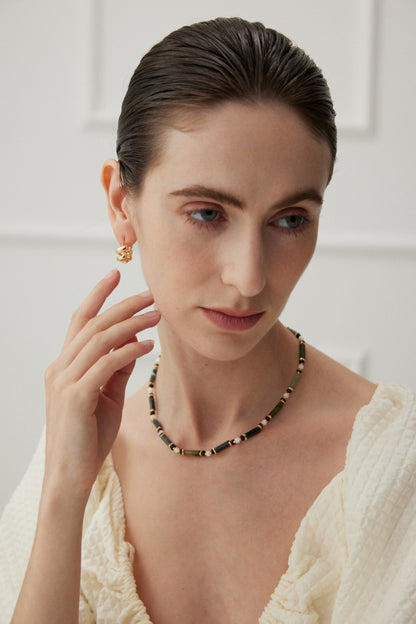 Chunky Gold Mini Hoop Earrings