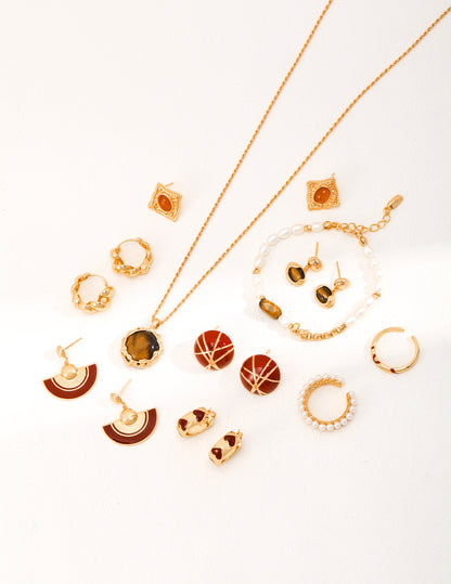 Chunky Gold Mini Hoop Earrings