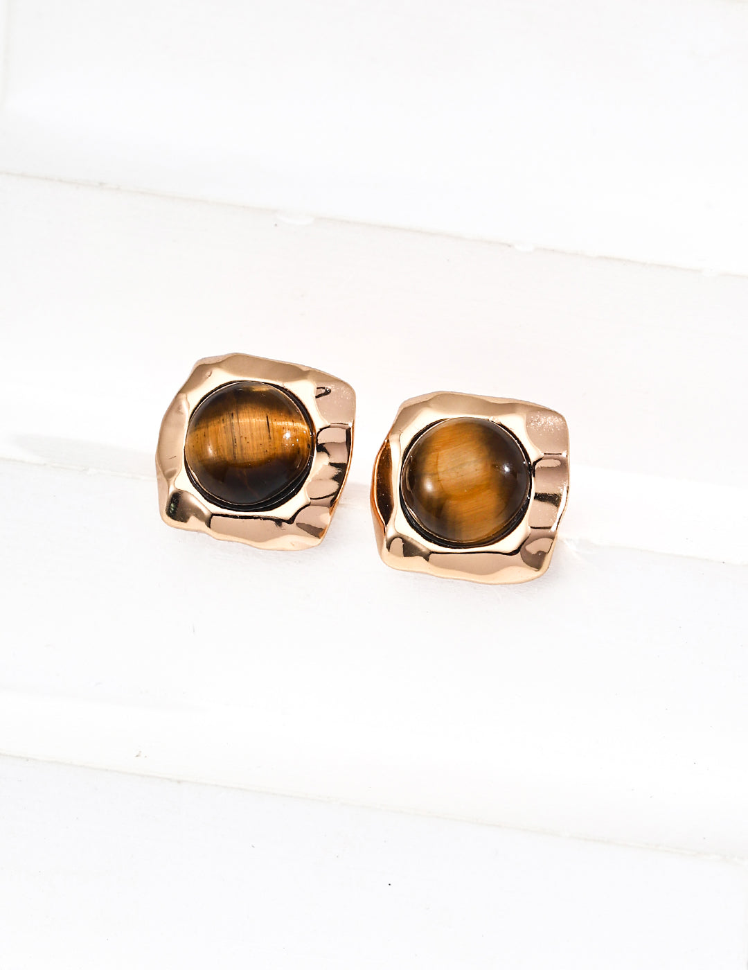 Tiger Eye Jewelry Set Gold