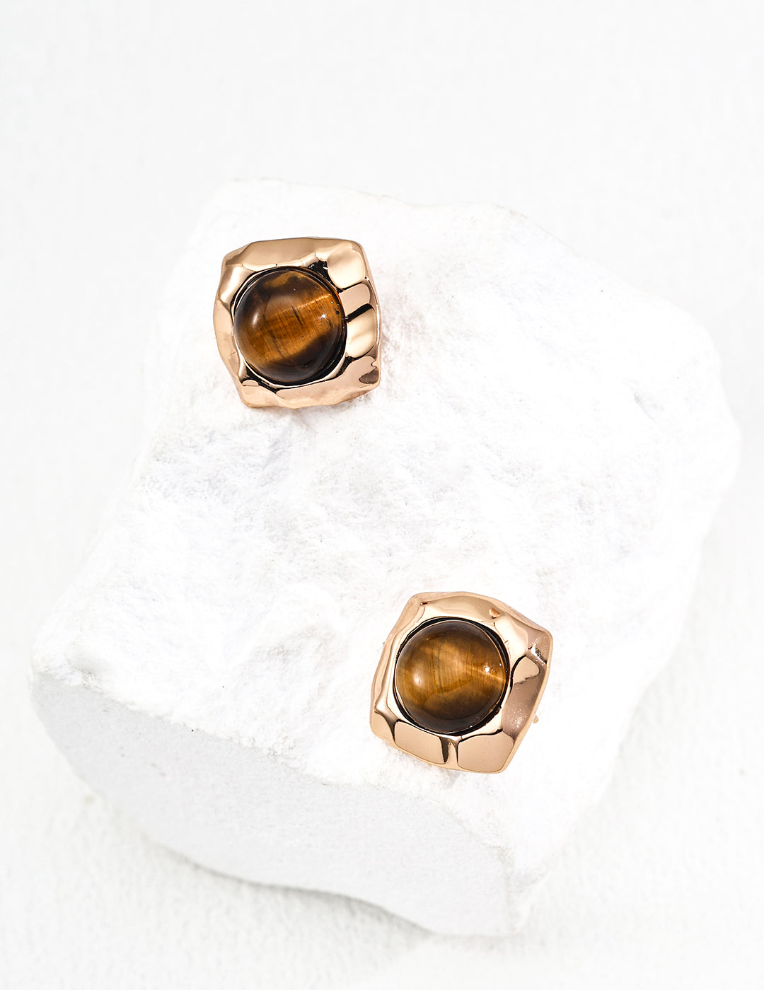 Tiger Eye Jewelry Set Gold