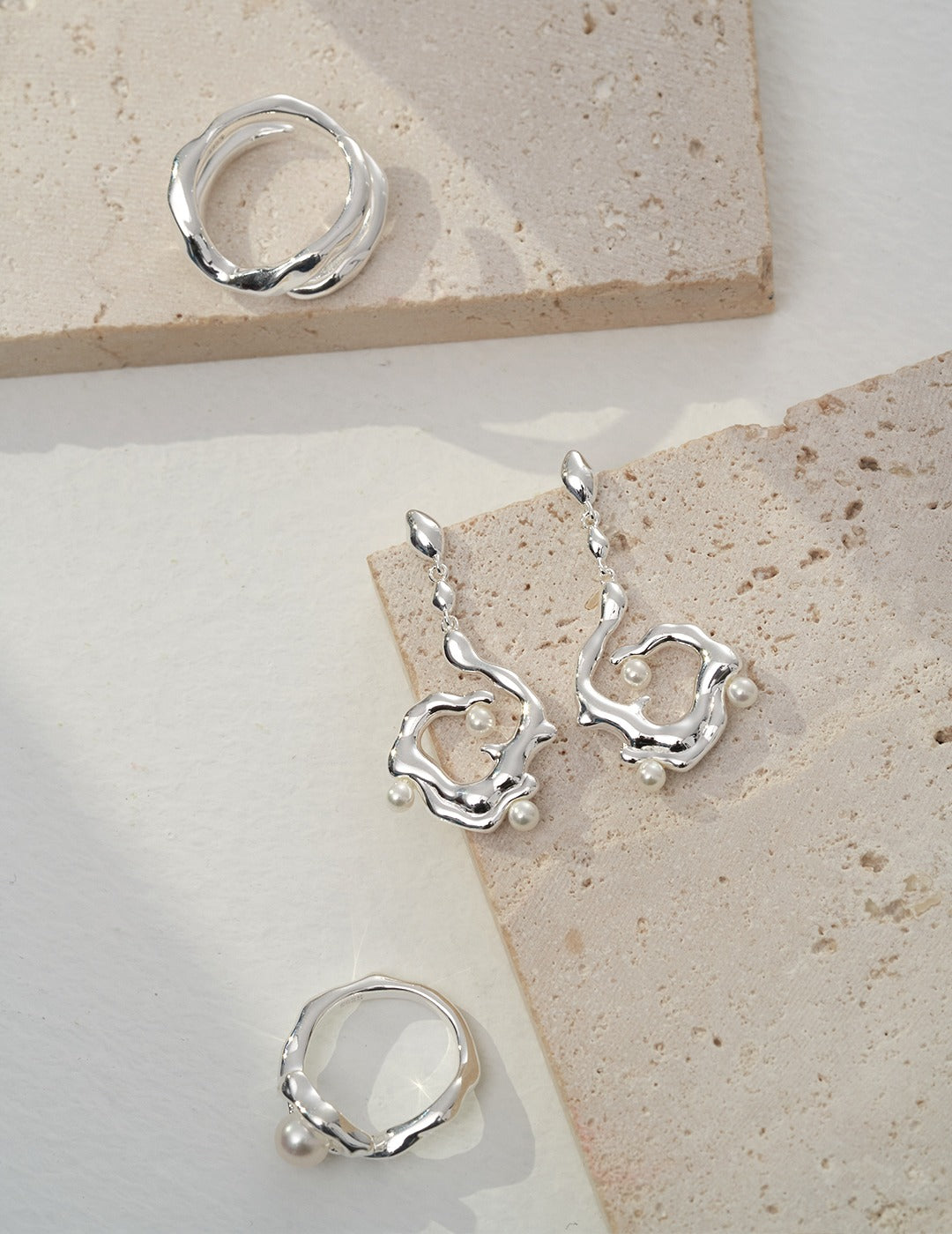 Organic Flow Ring Gold or Silver