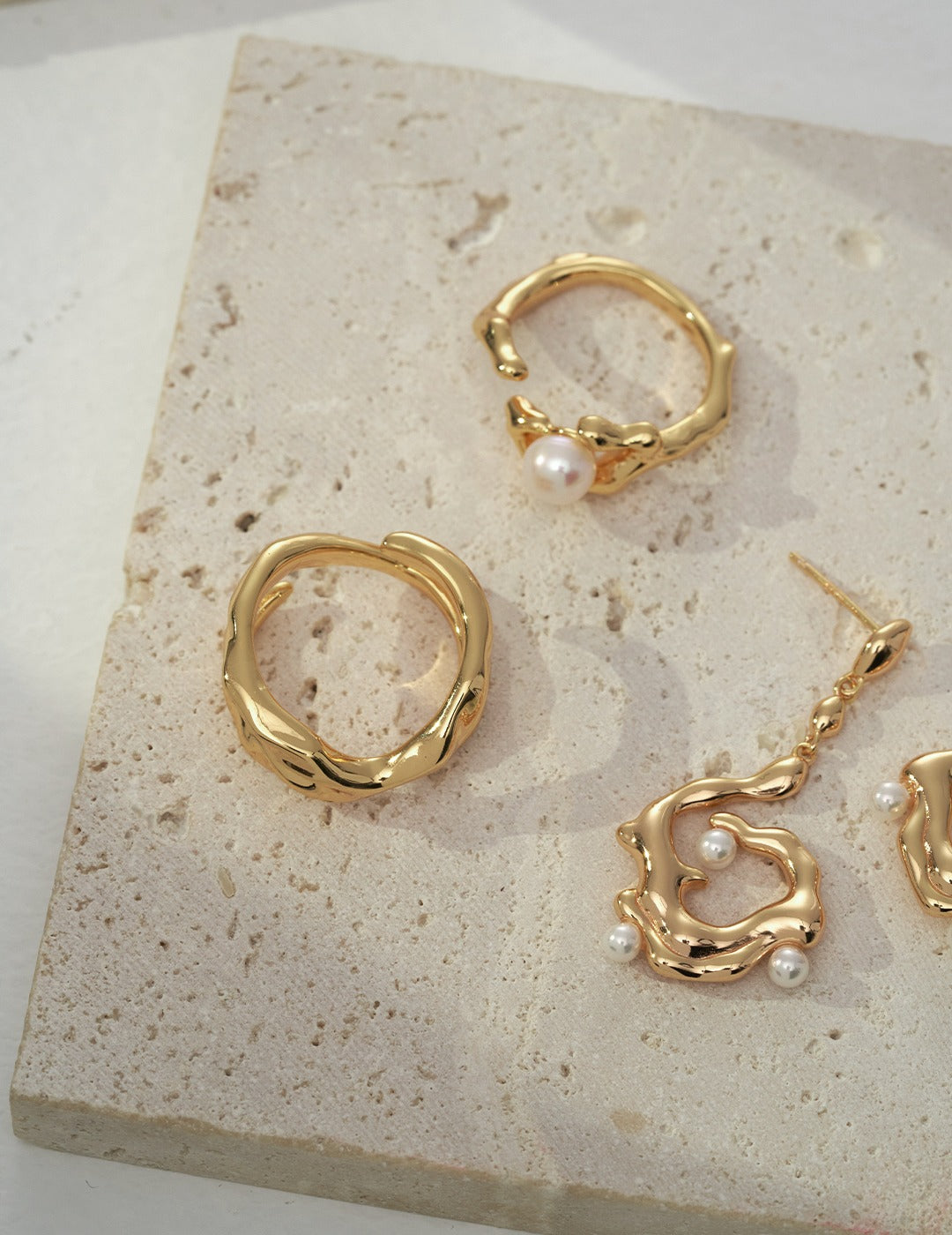 Organic Flow Ring Gold or Silver