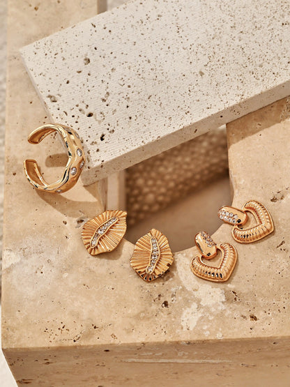 Gold Leaf Diamond Ring