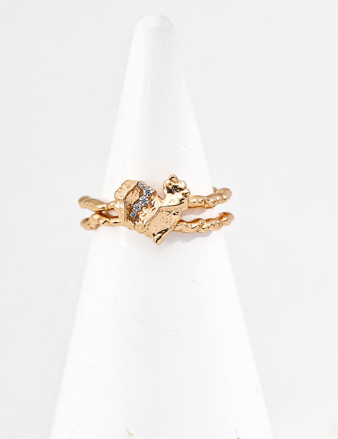 Gold Heart Jewelry Set