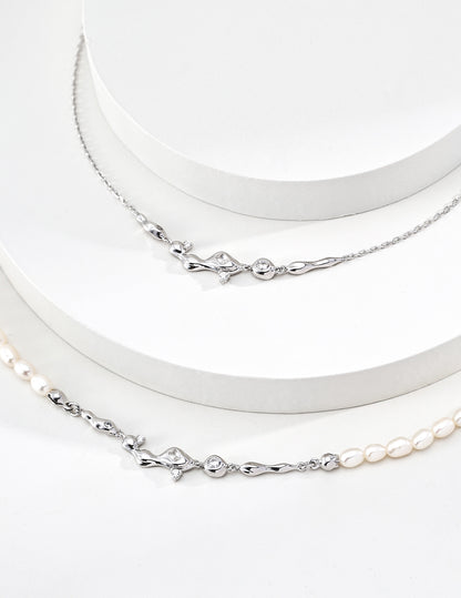 Vintage Pearl Gold Necklace