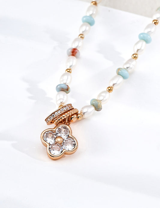 Vintage Color Pearl Necklace