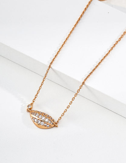 Minimal Gold Leaf Necklace