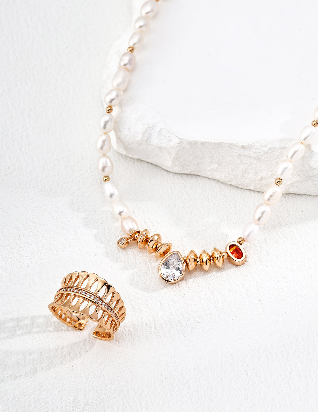 Vintage Gold Leaf Ring