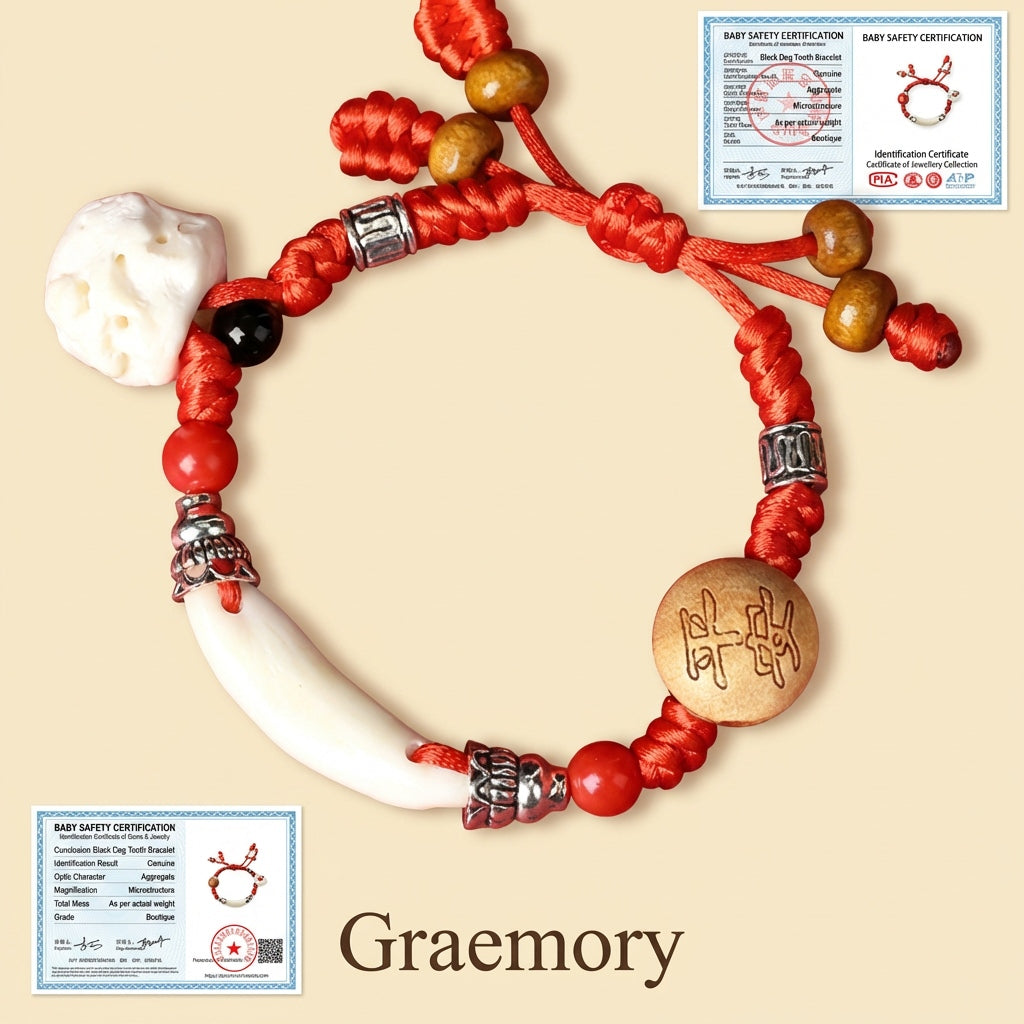Baby Feng Shui Dog Tooth Protection Bracelet