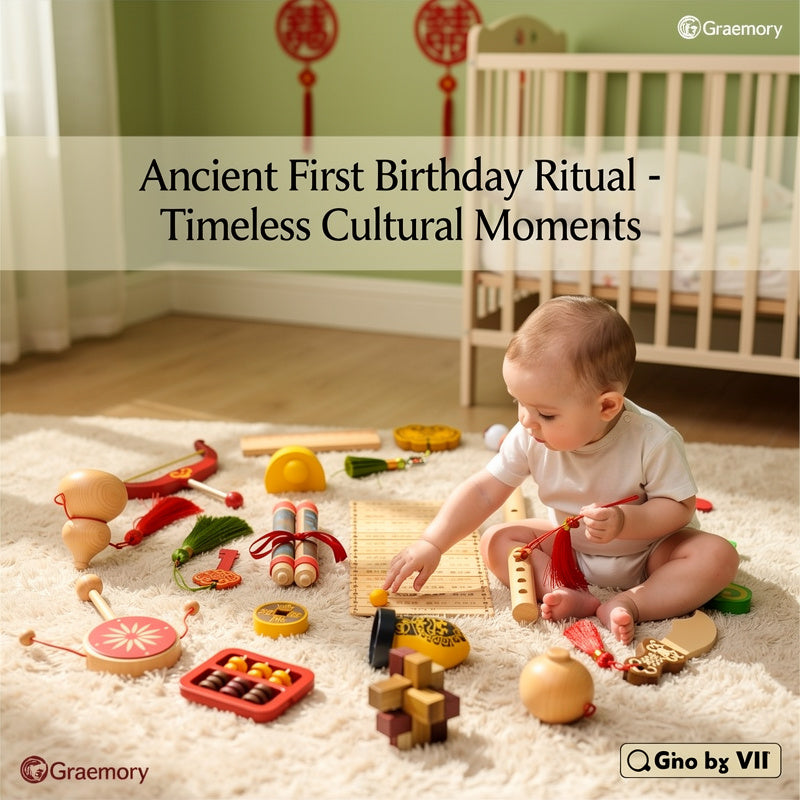 Chinese Traditional Zhuazhou Set | First Birthday Cultural Ceremony Kit
