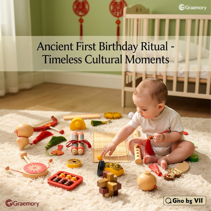 Chinese Traditional Zhuazhou Set | First Birthday Cultural Ceremony Kit