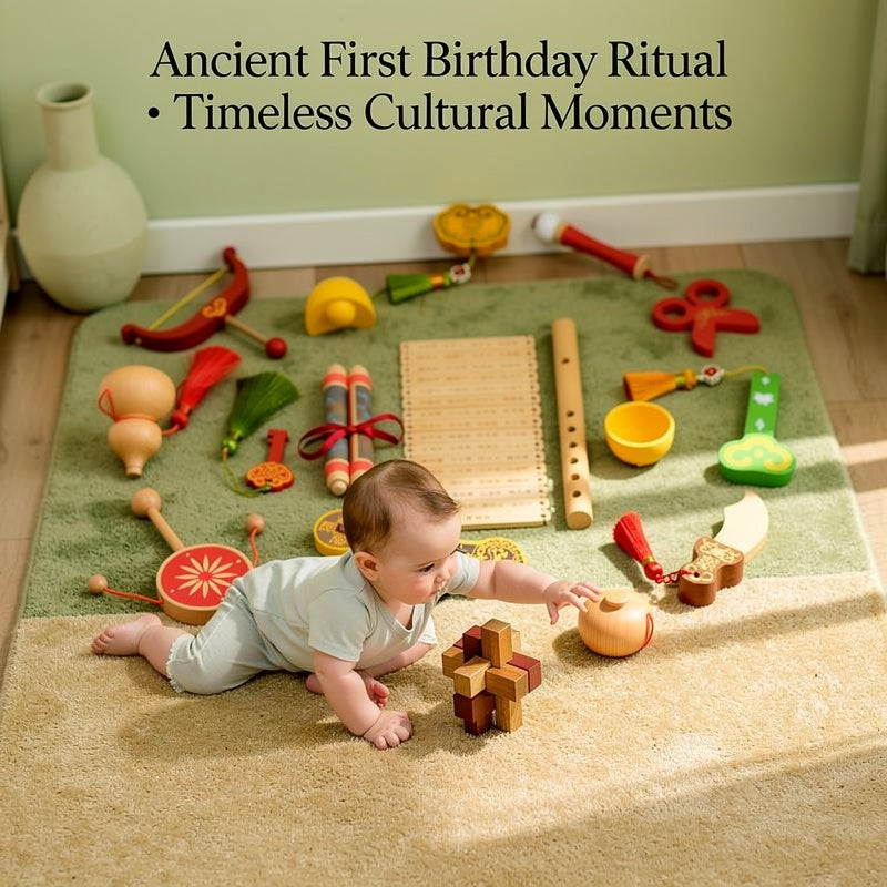 Chinese Traditional Zhuazhou Set | First Birthday Cultural Ceremony Kit