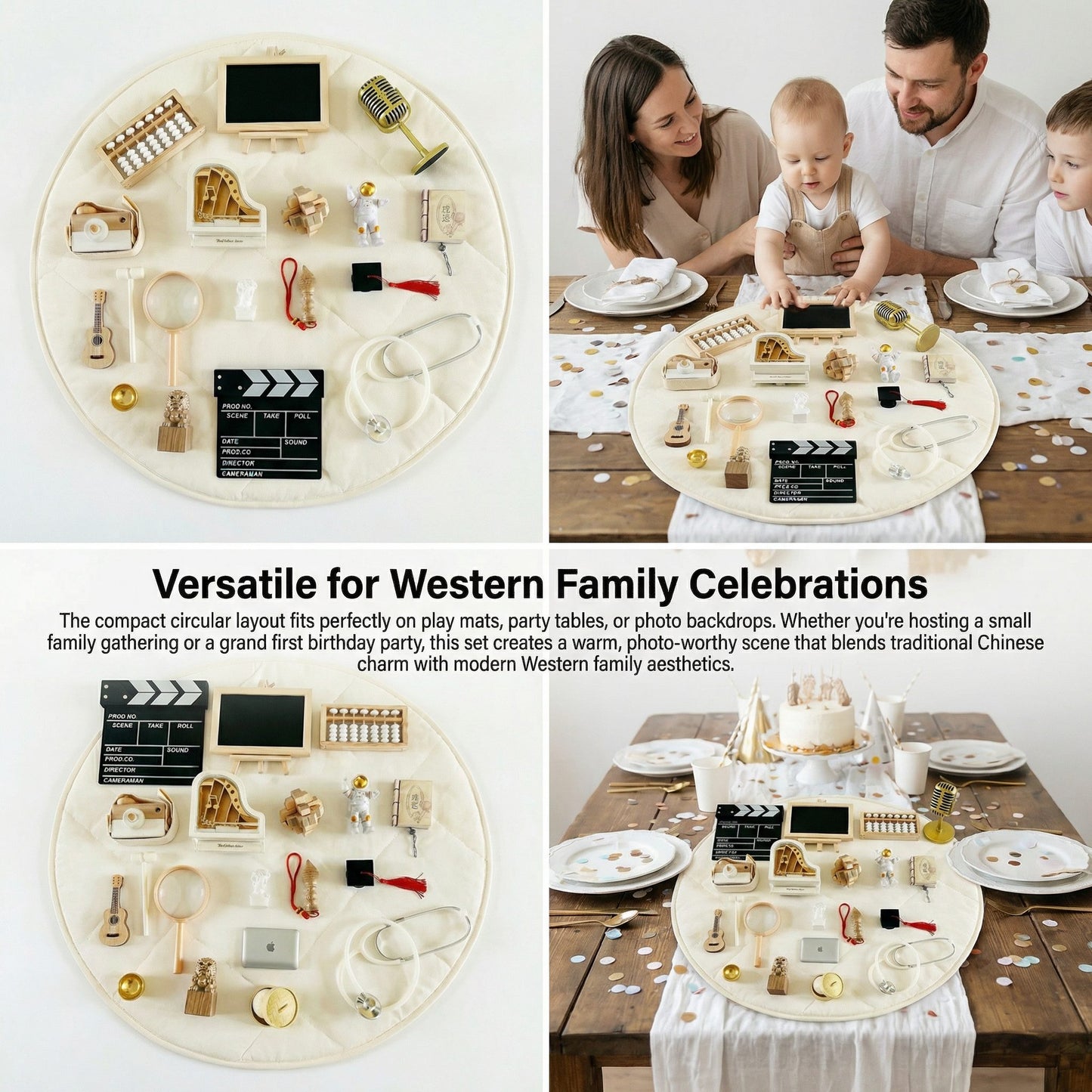 Eastern Ritual Zhuazhou Set | 22-Piece First Birthday Fortune-Telling Kit