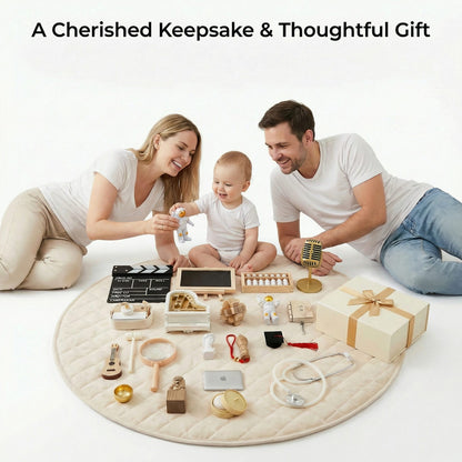 Eastern Ritual Zhuazhou Set | 22-Piece First Birthday Fortune-Telling Kit