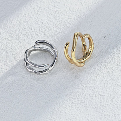 Organic Flow Ring Gold or Silver