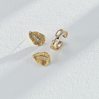 Gold Leaf Diamond Ring