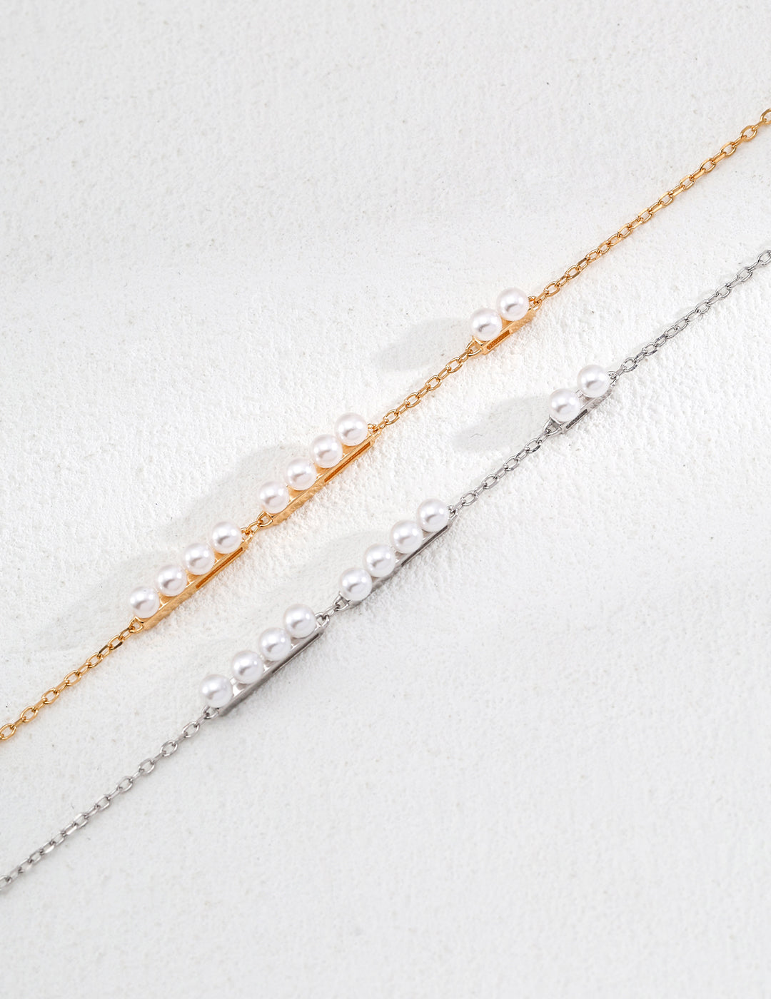 Dainty Gold Pearl Accent Necklace