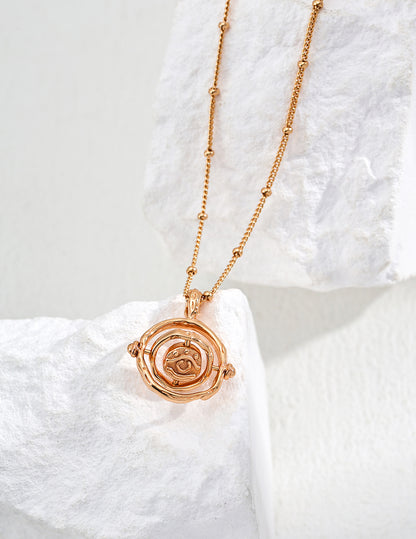 Vintage Gold Medallion Necklace