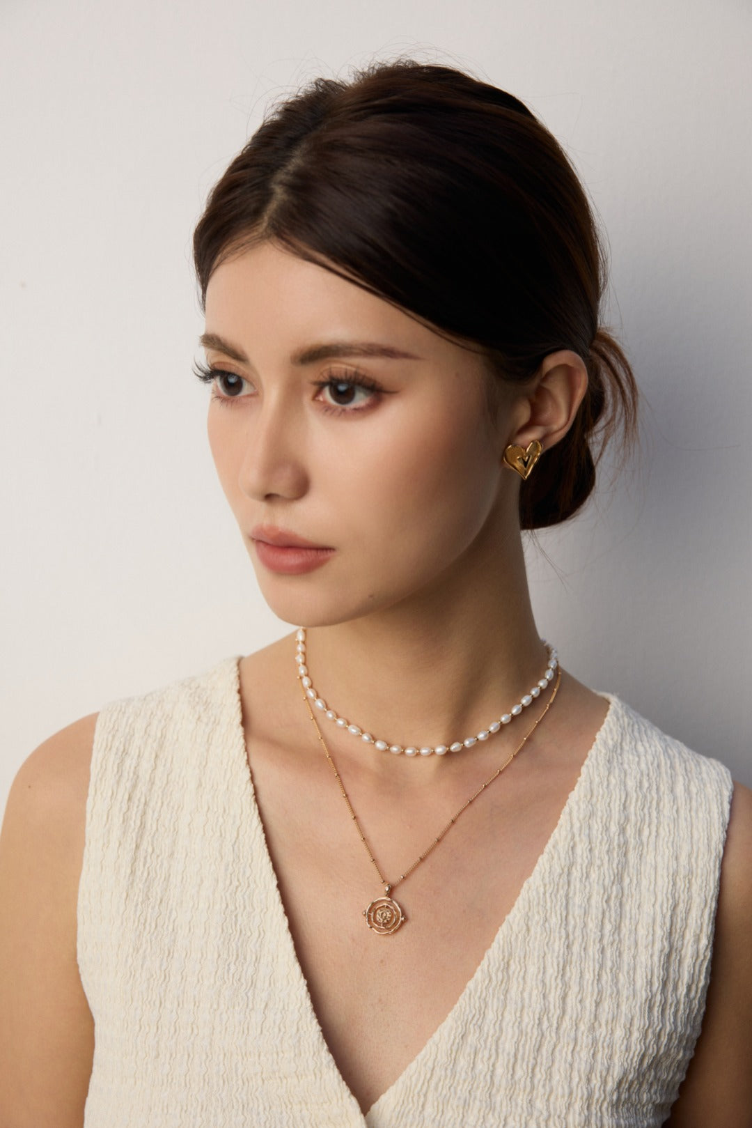 Vintage Gold Medallion Necklace