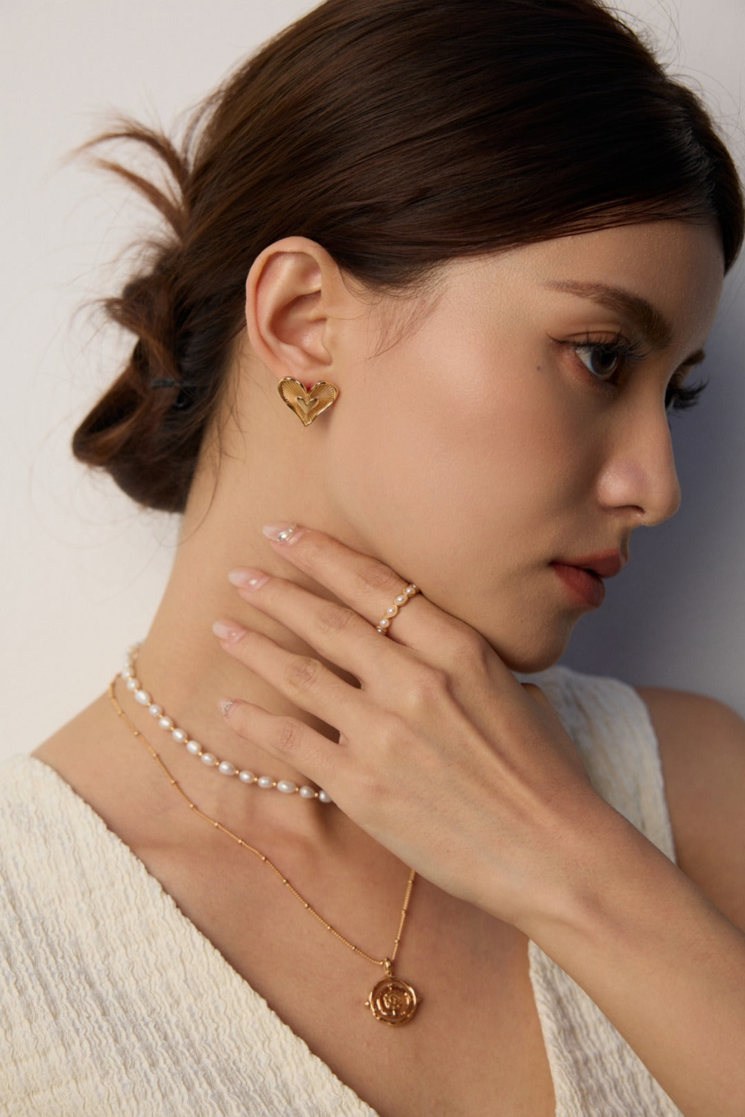 Vintage Gold Medallion Necklace