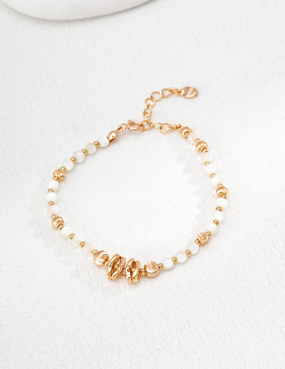 Vintage Gold Mother-of-Pearl Bracelet